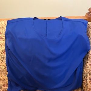 Forever 21+ blue sleeveless blouse